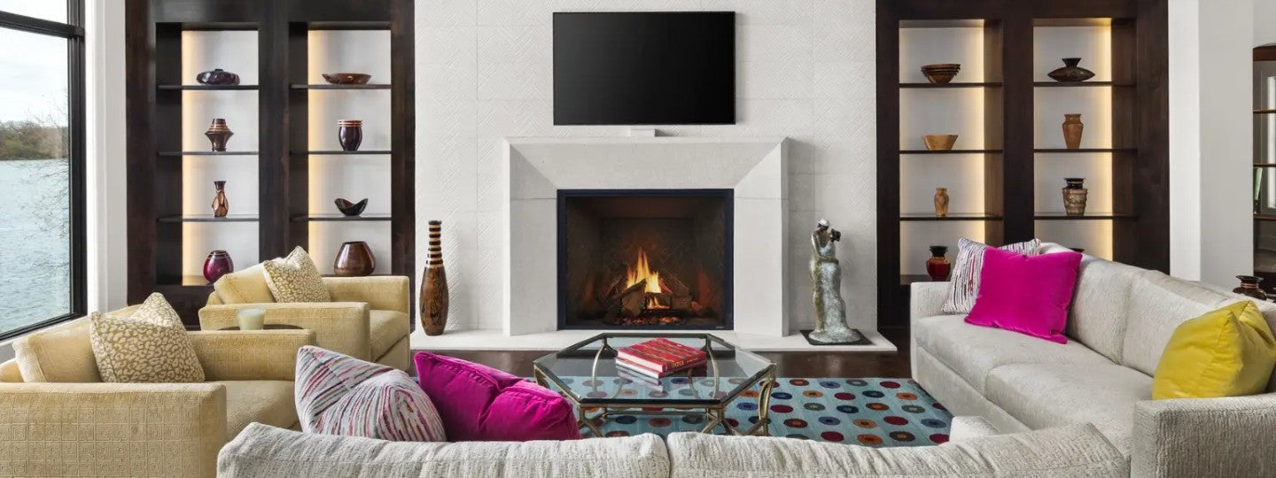 True Fireplace by Heat & Glo in a living room