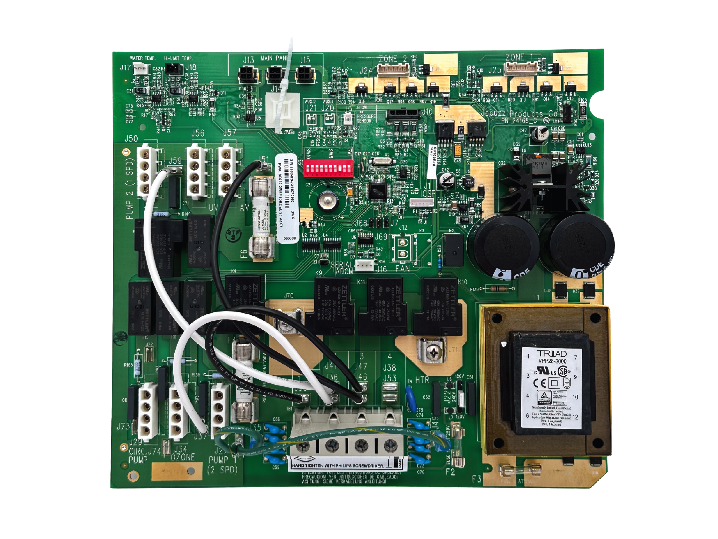 Sundance® Spas 6600-624 PWA Control Board 2 Pump 780 Series