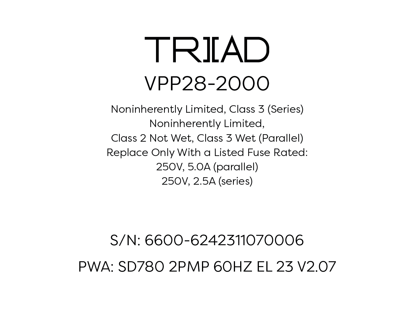 Sundance® Spas 6600-624 PWA Control Board 2 Pump 780 Series