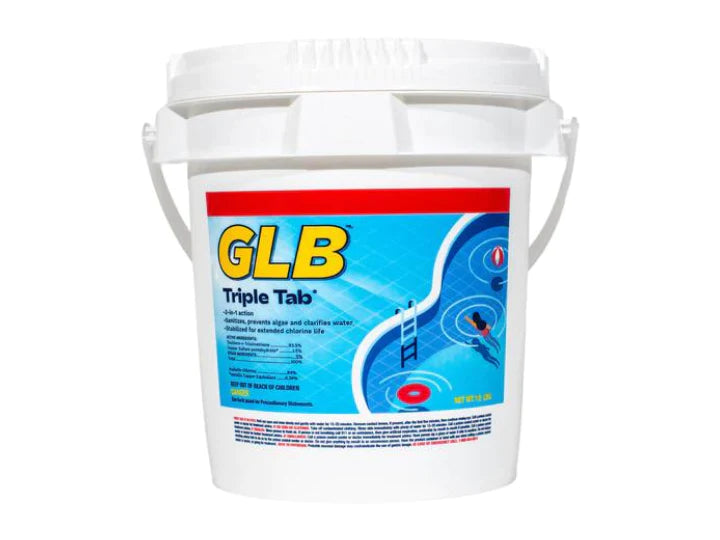 GLB Triple Tab Chlorinating Tablets - 10 lb. - Leisure Time Inc.