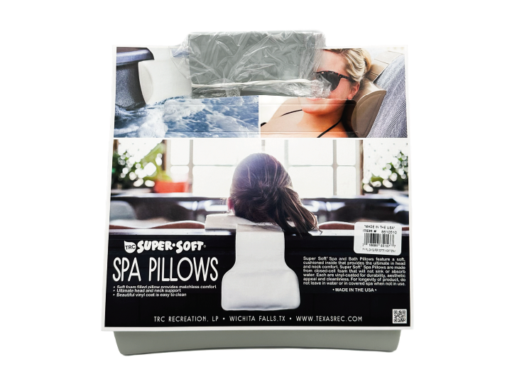 TRC Super Soft Spa Pillow (Gray) - Leisure Time Inc.