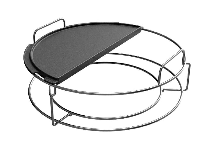 Big Green Egg Half-Moon Plancha Griddle (2-Sided) - Leisure Time Inc.