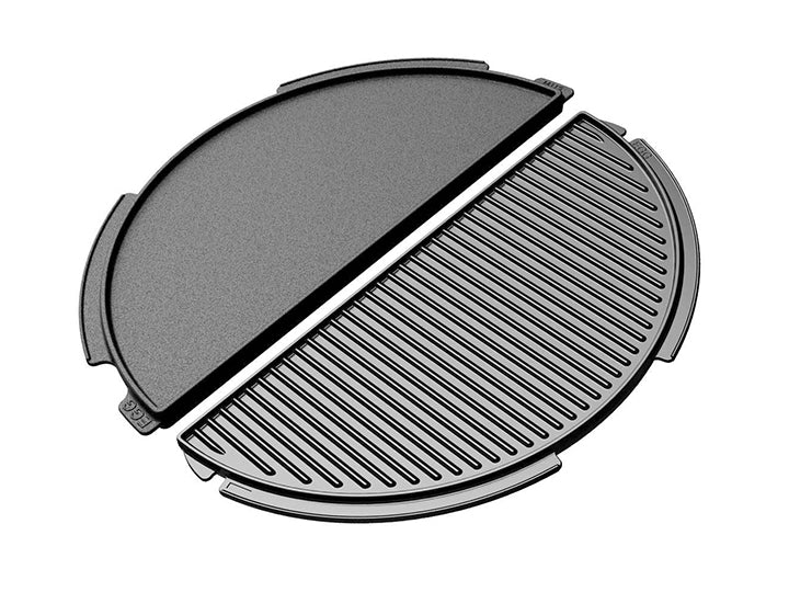 Big Green Egg Half-Moon Plancha Griddle (2-Sided) - Leisure Time Inc.