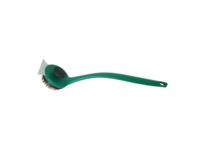 Big Green Egg Long Handle Bristle Grill Scrubber / Scraper - Leisure Time Inc.