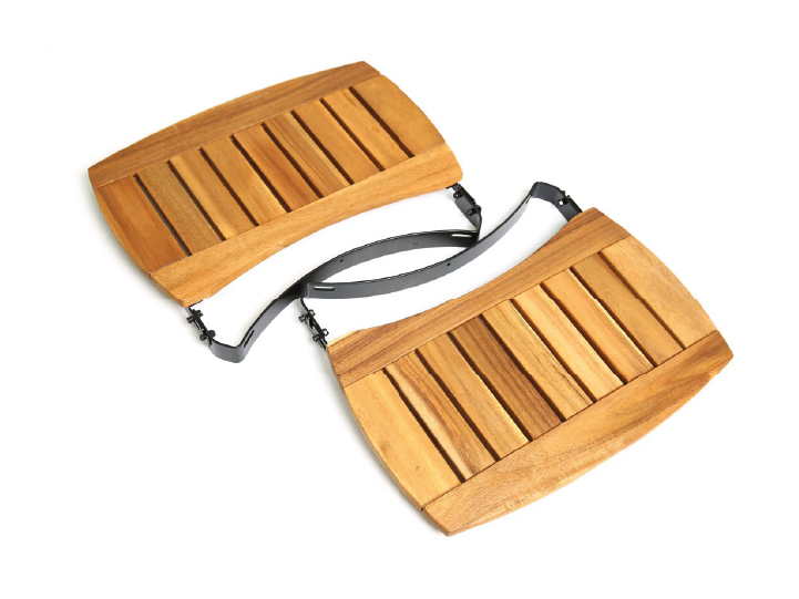 Big Green Egg Acacia Wood Egg Mates, 17" - Leisure Time Inc.