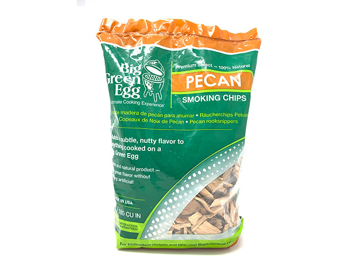 Big Green Egg Pecan Wood Chips - 2 lb. - Leisure Time Inc.