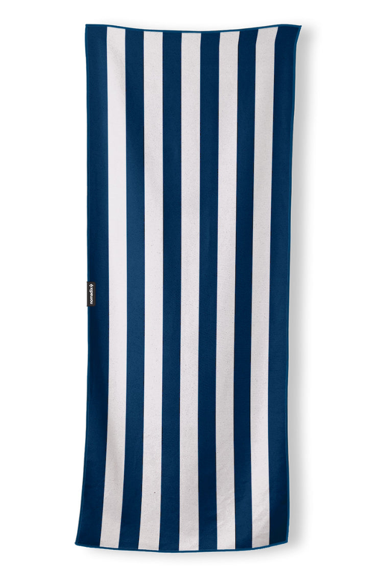 Nomadix Original Towel: Cabana Stripe Dark Blue