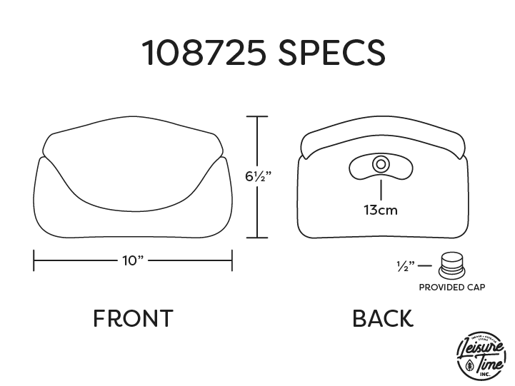 Maax Vita 108725 Spa Pillow (Grey) - Leisure Time Inc.