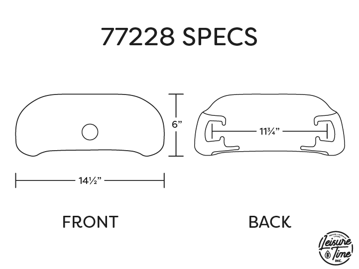 Hot Spring Highlife 77228 Spa Pillow (White) - Leisure Time Inc.