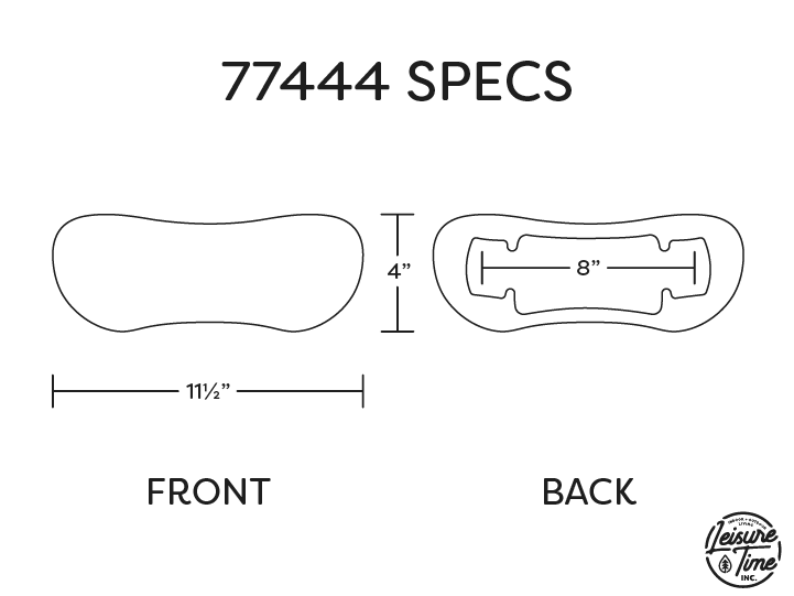 Hot Spring Hot Spot 77444 Bridge Spa Pillow (Grey) - Leisure Time Inc.