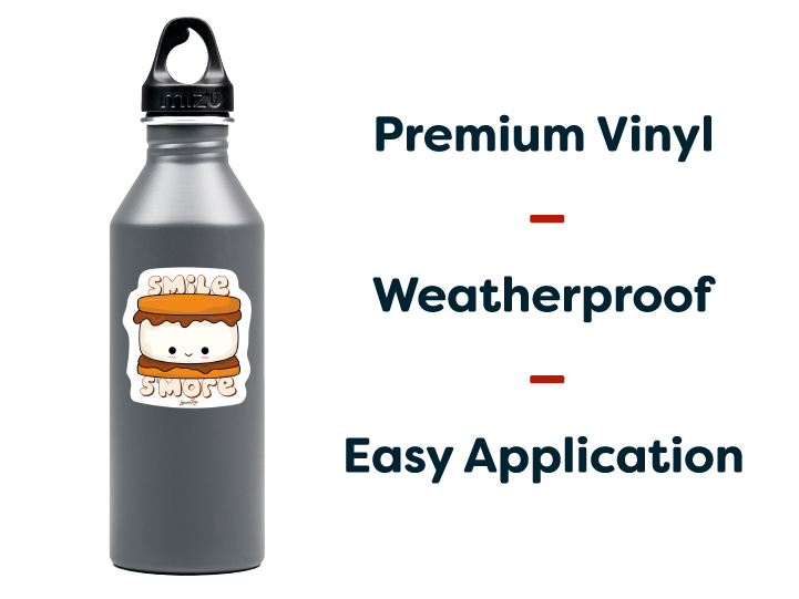 Smile S'more Sticker - Leisure Time Inc.