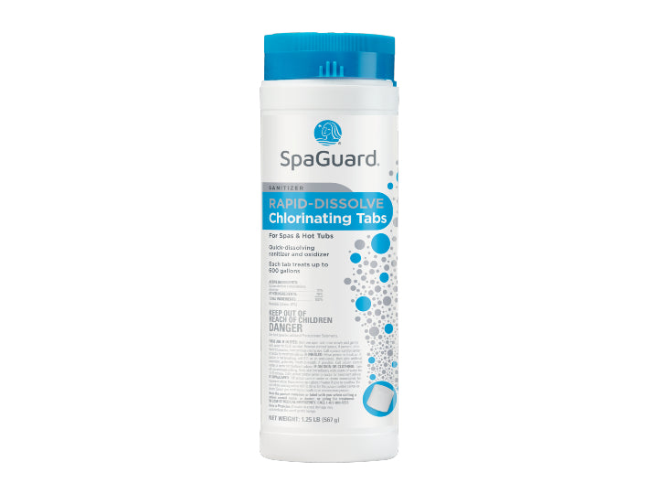 SpaGuard Rapid-Dissolve Chlorinating Tabs - 1.25 lb. - Leisure Time Inc.