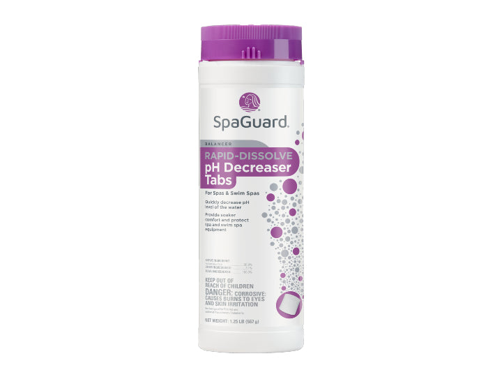 SpaGuard Rapid-Dissolve pH Decreaser Tabs - 1.25 lb. - Leisure Time Inc.