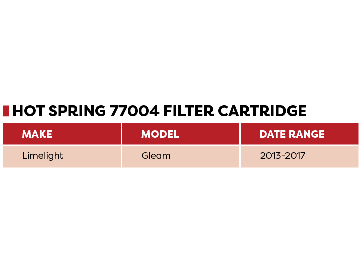 Hot Spring Gleam 77004 Filter Cartridge - Leisure Time Inc.