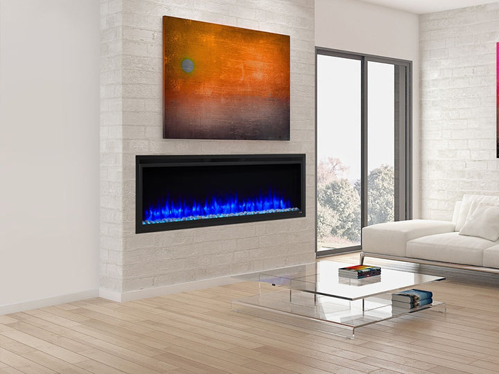 SimpliFire Allusion Platinum 50 Electric Fireplace - Leisure Time Inc.