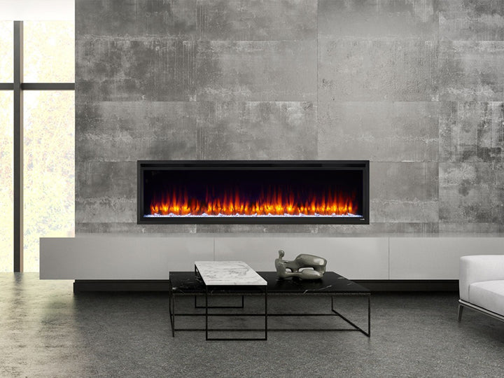 SimpliFire Allusion Platinum 60 Electric Fireplace - Leisure Time Inc.