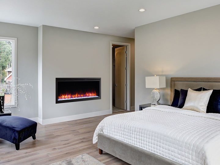 SimpliFire Allusion Platinum 72 Electric Fireplace - Leisure Time Inc.