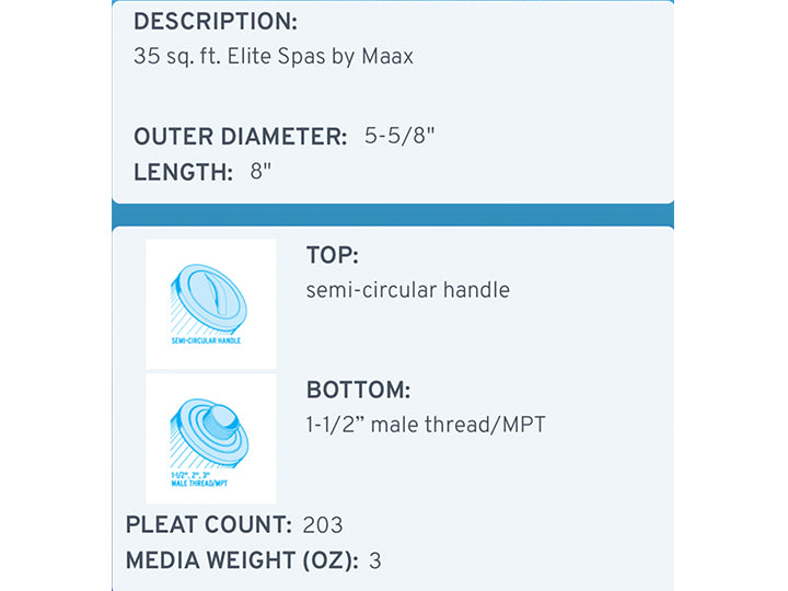 Unicel 5CH-35 Filter Cartridge - Leisure Time Inc.