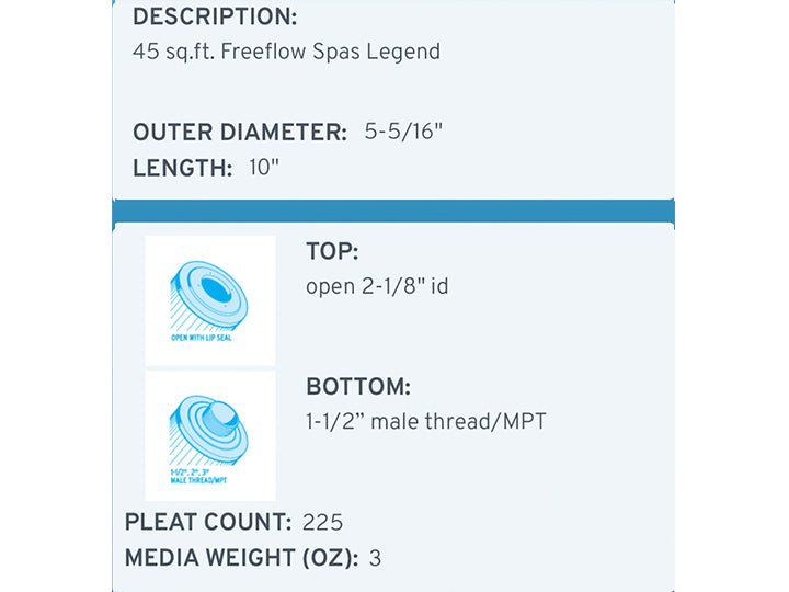 Unicel 5CH-45 Filter Cartridge - Leisure Time Inc.