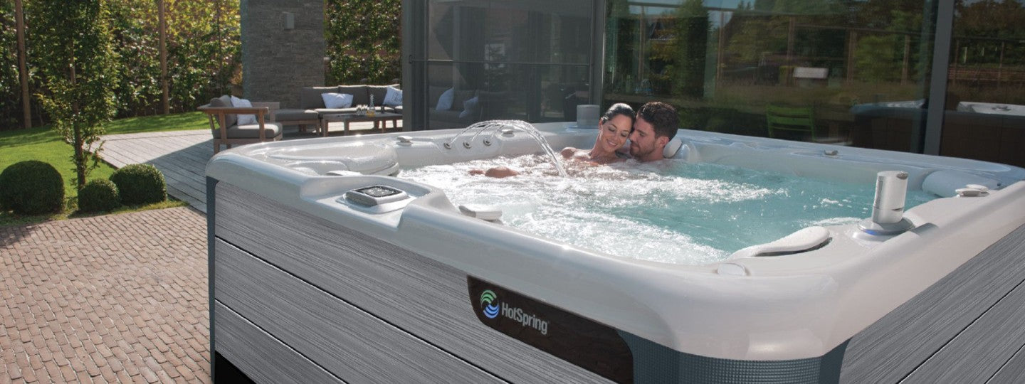 Hot Tub Backyard Couple