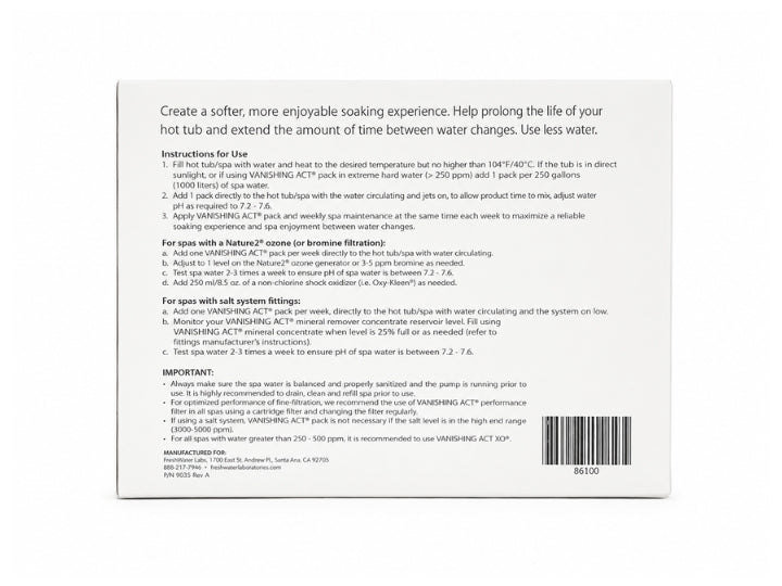 FreshWater Vanishing Act Calcium Remover