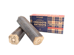 Rutland Creosote Antidote Chimney Cleaning Fire Logs - 2 Pack