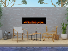 SimpliFire Forum 55 Outdoor Electric Fireplace