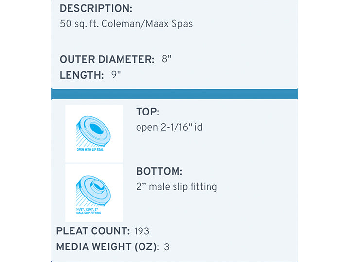 Unicel C-8450 Filter Cartridge - Leisure Time Inc.